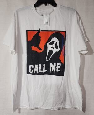 Ghost face ''Call me'' shirt men's Large